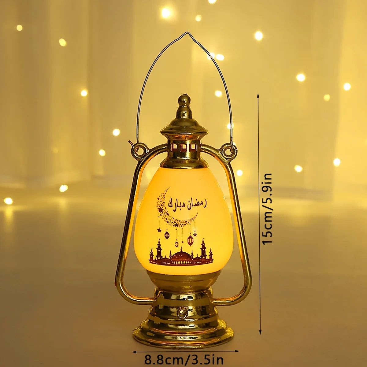 Muslimische Dekoration mit LED-Kerzenlicht – Ramadan & Eid Laternenlichter | Festliche Beleuchtung für Zuhause, Party & Geschenkideen