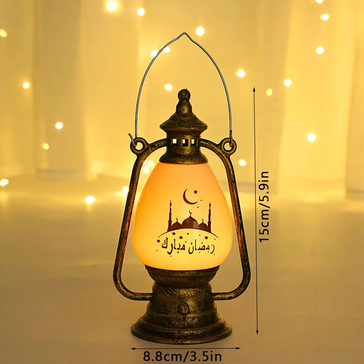 Muslimische Dekoration mit LED-Kerzenlicht – Ramadan & Eid Laternenlichter | Festliche Beleuchtung für Zuhause, Party & Geschenkideen