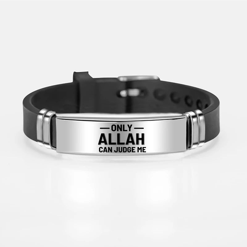 Islamisches Armband – Edelstahl & Silikon
