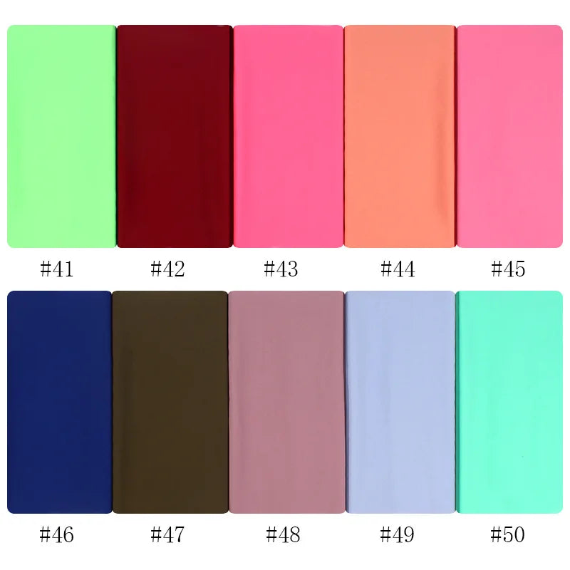 Damen Hijab – Weiches Chiffon- oder Baumwoll-Jersey Kopftuch | 70×180 cm | Schlicht & Elegant für Muslimische Frauen
