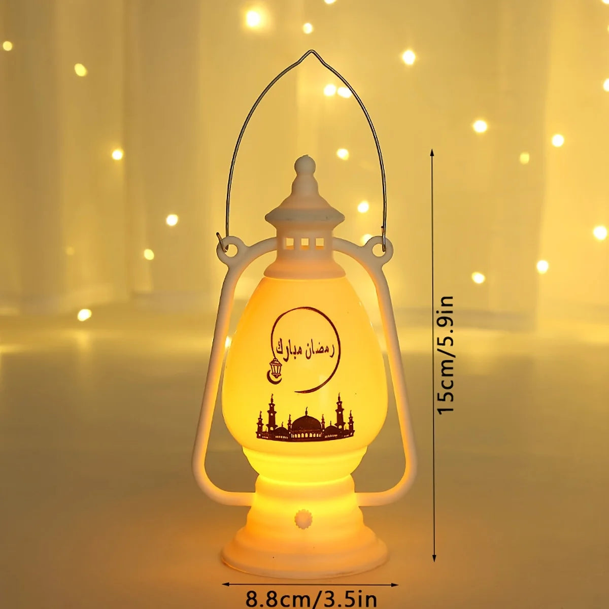 Muslimische Dekoration mit LED-Kerzenlicht – Ramadan & Eid Laternenlichter | Festliche Beleuchtung für Zuhause, Party & Geschenkideen