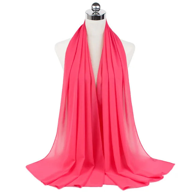 Damen Hijab – Weiches Chiffon- oder Baumwoll-Jersey Kopftuch | 70×180 cm | Schlicht & Elegant für Muslimische Frauen