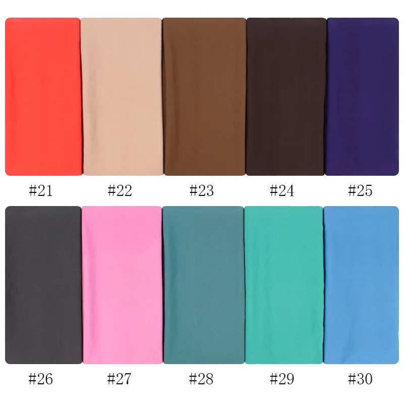 Damen Hijab – Weiches Chiffon- oder Baumwoll-Jersey Kopftuch | 70×180 cm | Schlicht & Elegant für Muslimische Frauen