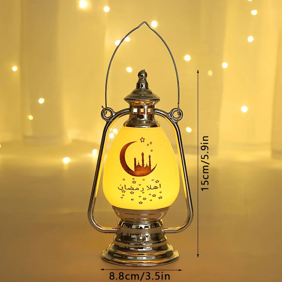 Muslimische Dekoration mit LED-Kerzenlicht – Ramadan & Eid Laternenlichter | Festliche Beleuchtung für Zuhause, Party & Geschenkideen