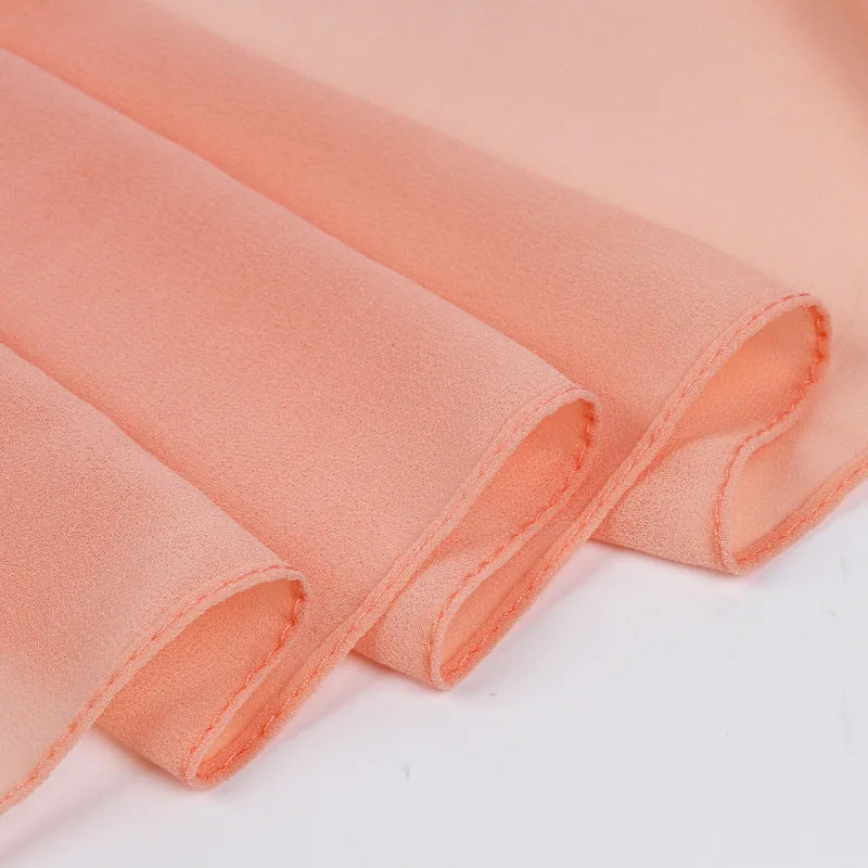 Damen Hijab – Weiches Chiffon- oder Baumwoll-Jersey Kopftuch | 70×180 cm | Schlicht & Elegant für Muslimische Frauen